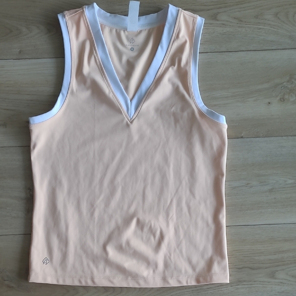Tops - Birdie & Ace Tank Peach Sleeveless V-Neck Size M